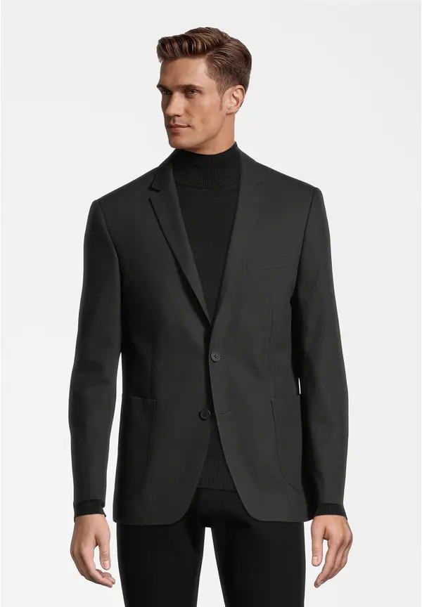 Steffen Klein Sakko aufgesetzte Taschen in tanne