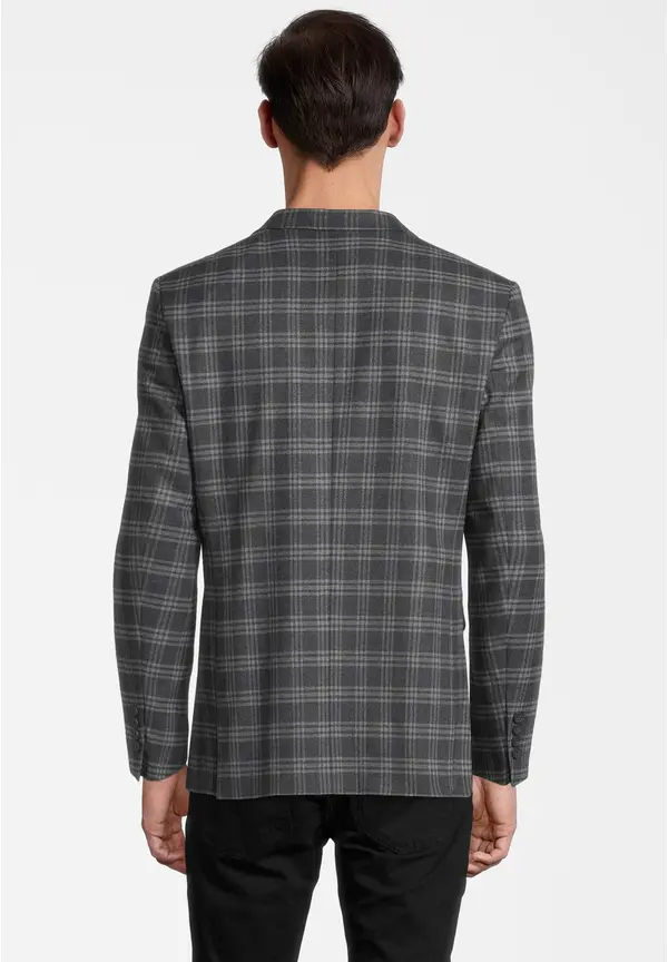 Steffen Klein Sakko Karo In Marine Kariert