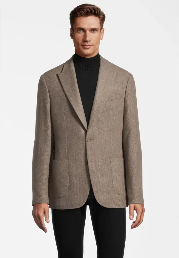 Steffen Klein Sakko Woll-Mix In Beige