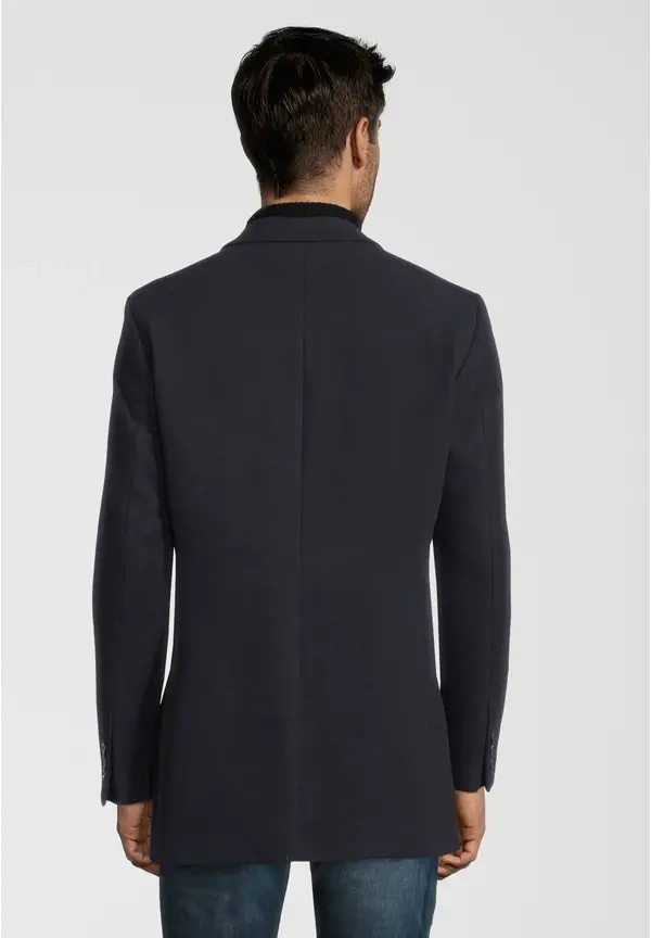 Steffen Klein Wolljacke Zweireihig In Marine