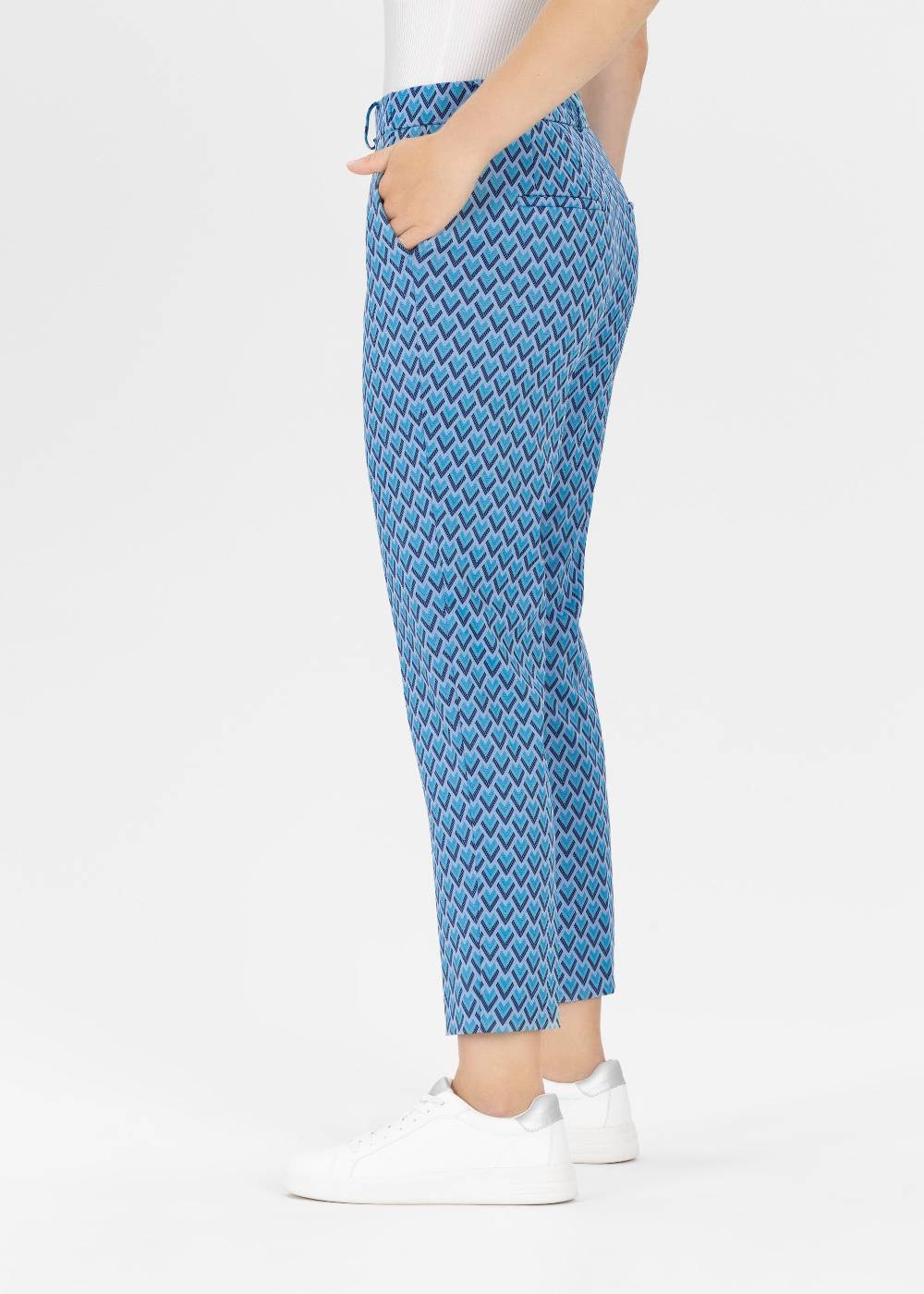 Stehmann 6/8-Hose Fluor In Triangle Jacquard Qualität