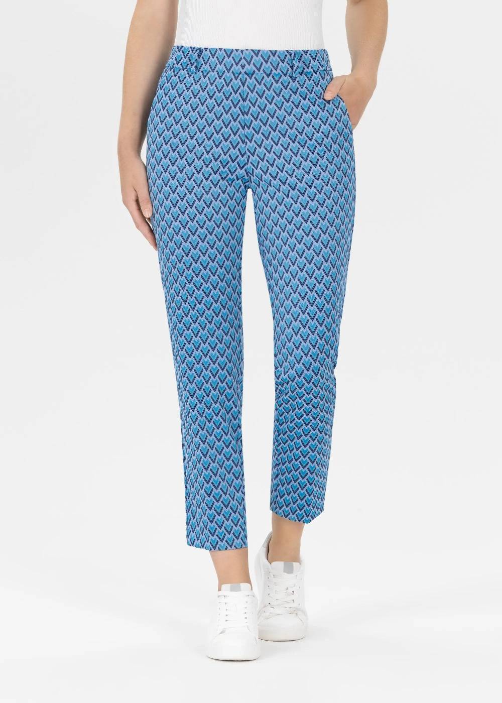 Stehmann 6/8-Hose Fluor in Triangle Jacquard Qualität