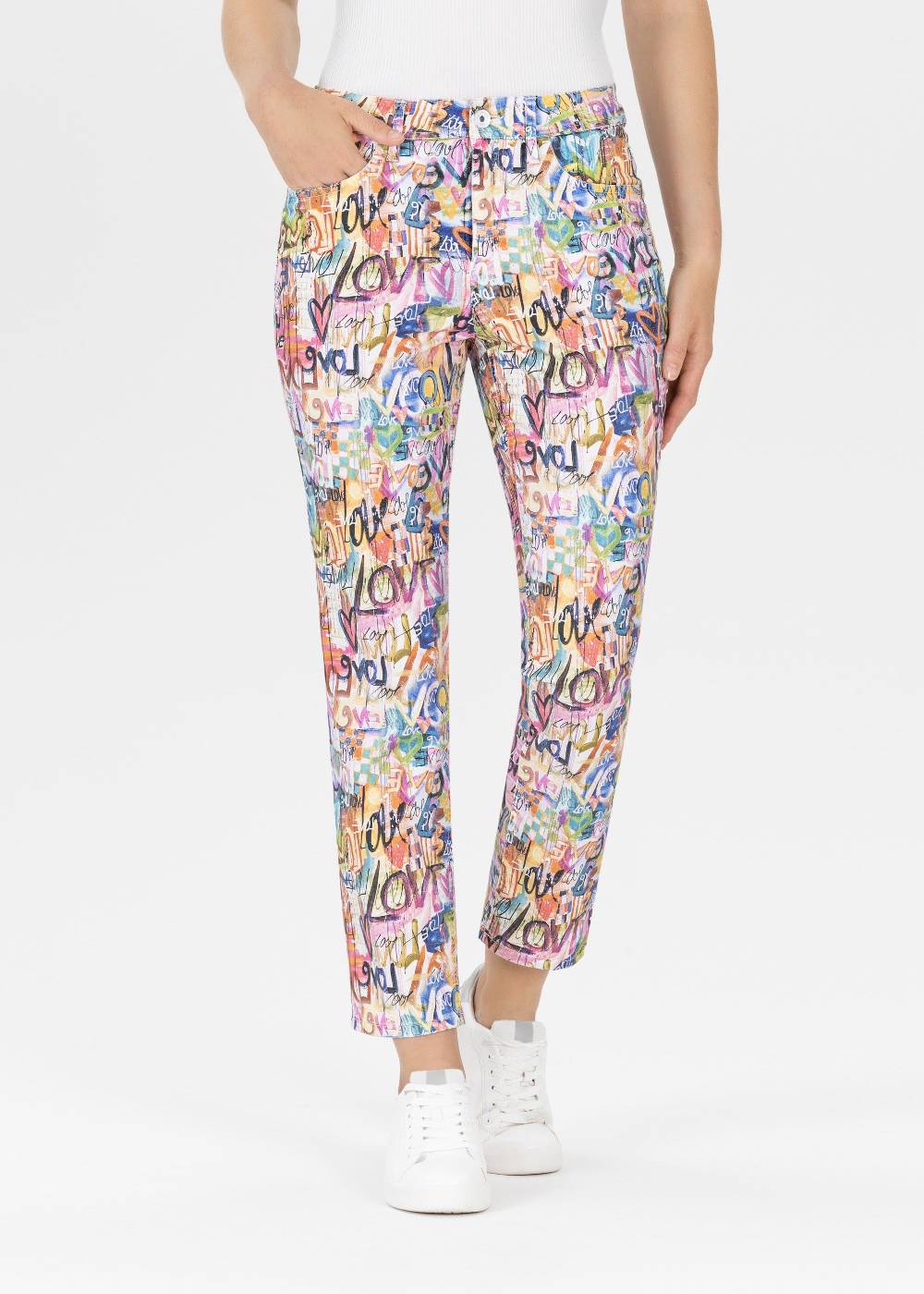 Stehmann 6/8-Hose Mellina in stretchiger Baumwoll Qualität