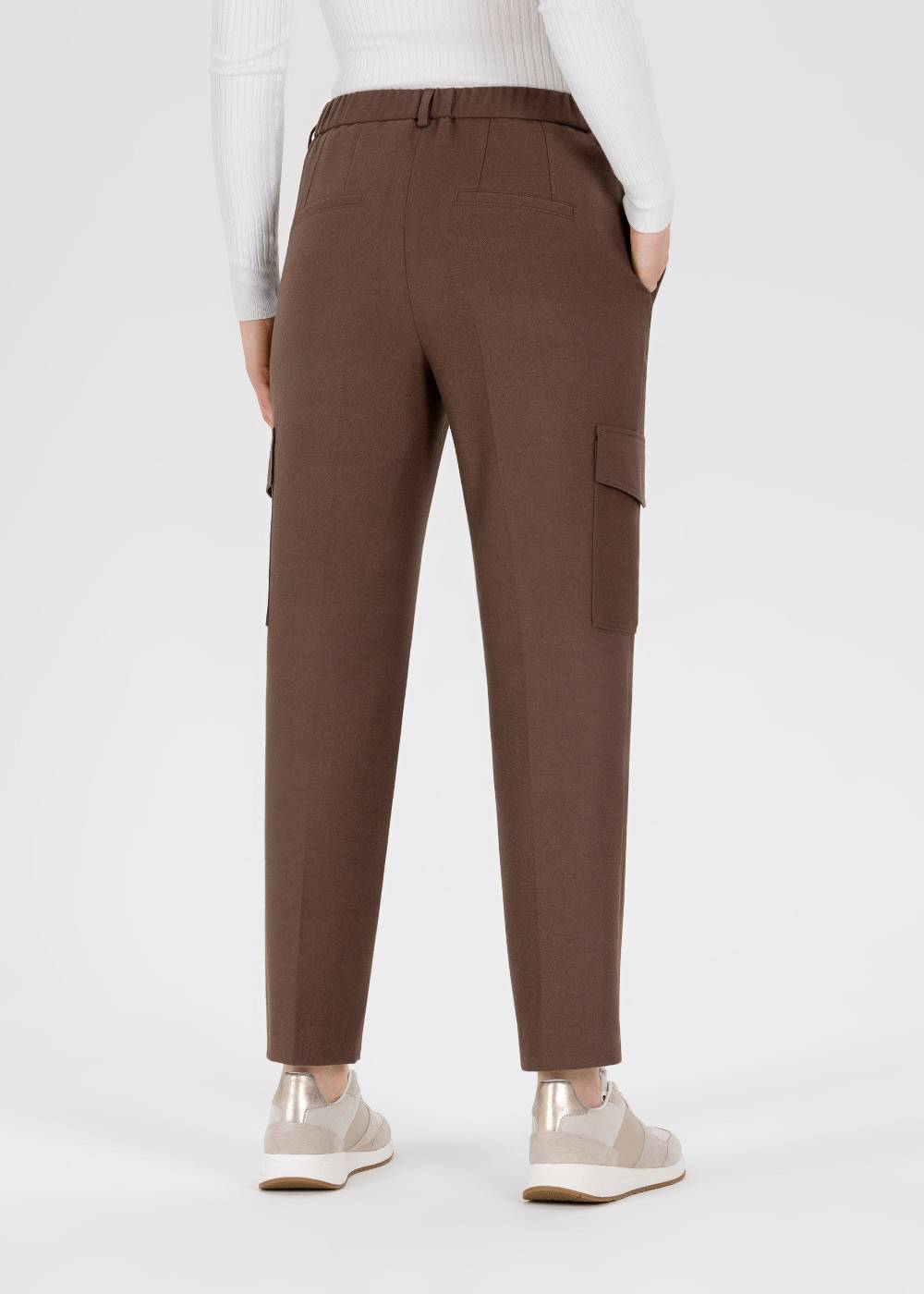 Stehmann 7/8-Chino Fluor Mit Cargotaschen In Flanell