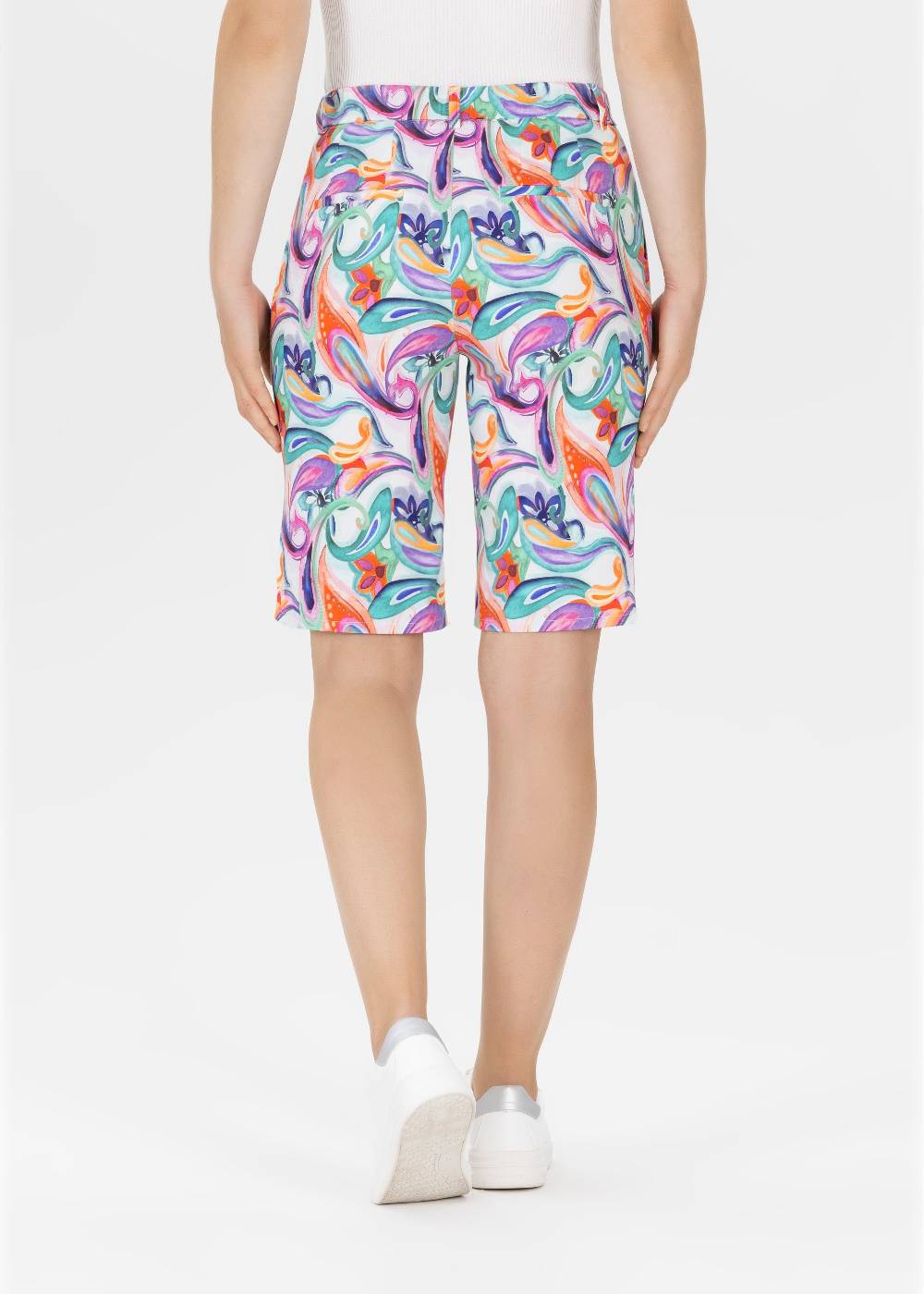 Stehmann Bermuda Fluor In Stretchiger Baumwollmischung