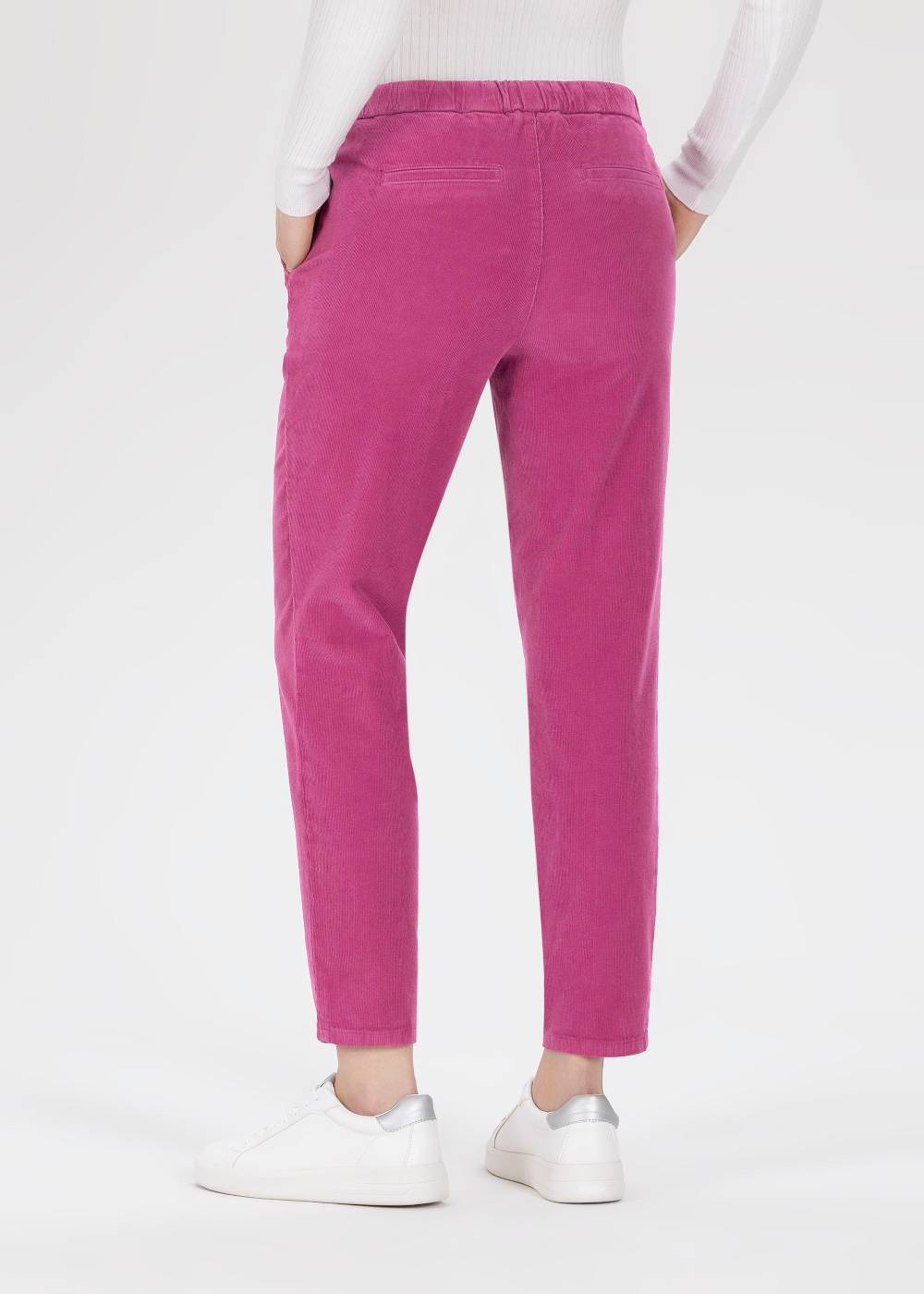 Stehmann Jogpants Messing In Feinem Cord Mit Bügelfalte