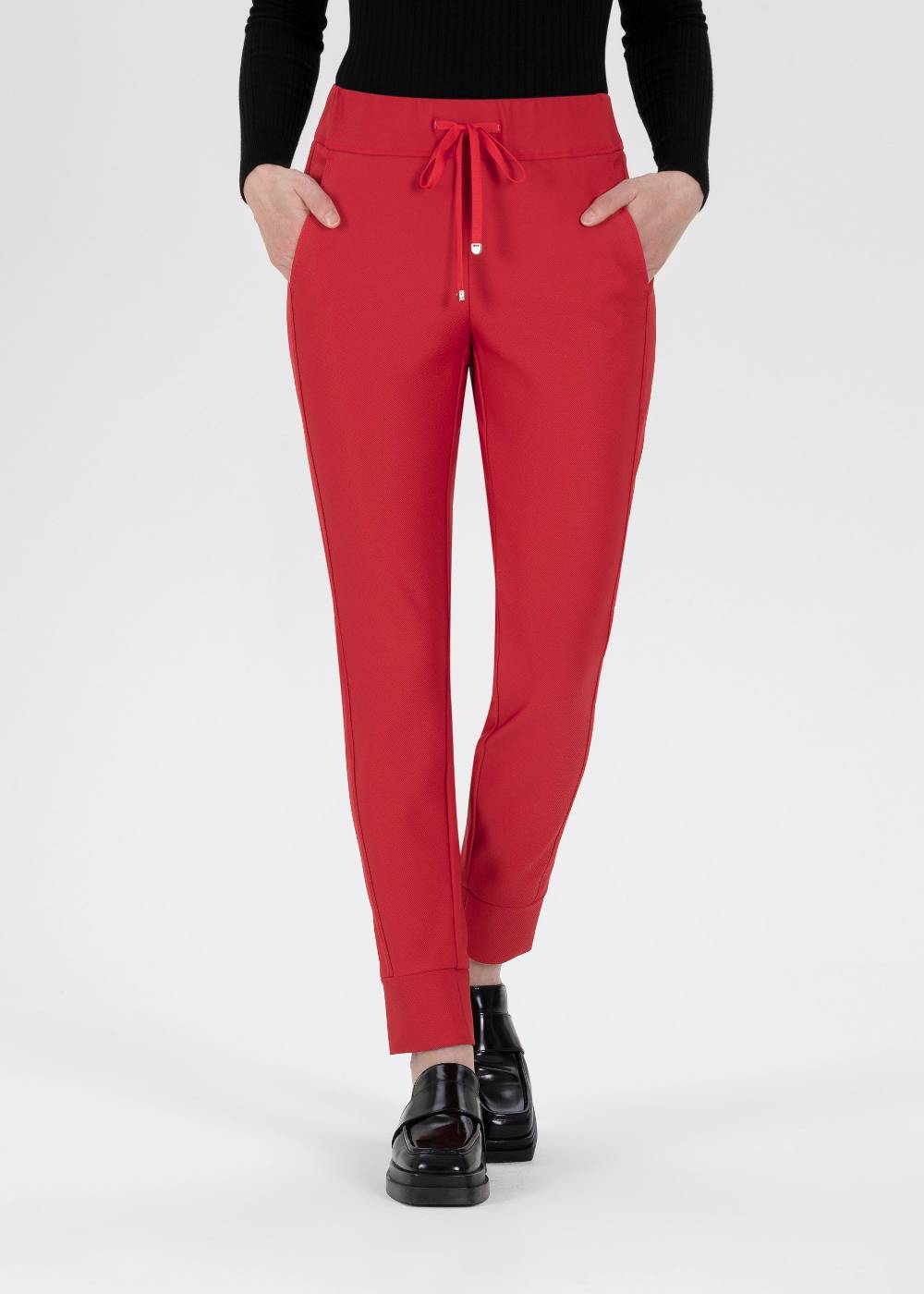 Stehmann Jogpants Roxana in weichem Diagonal Rib Jersey