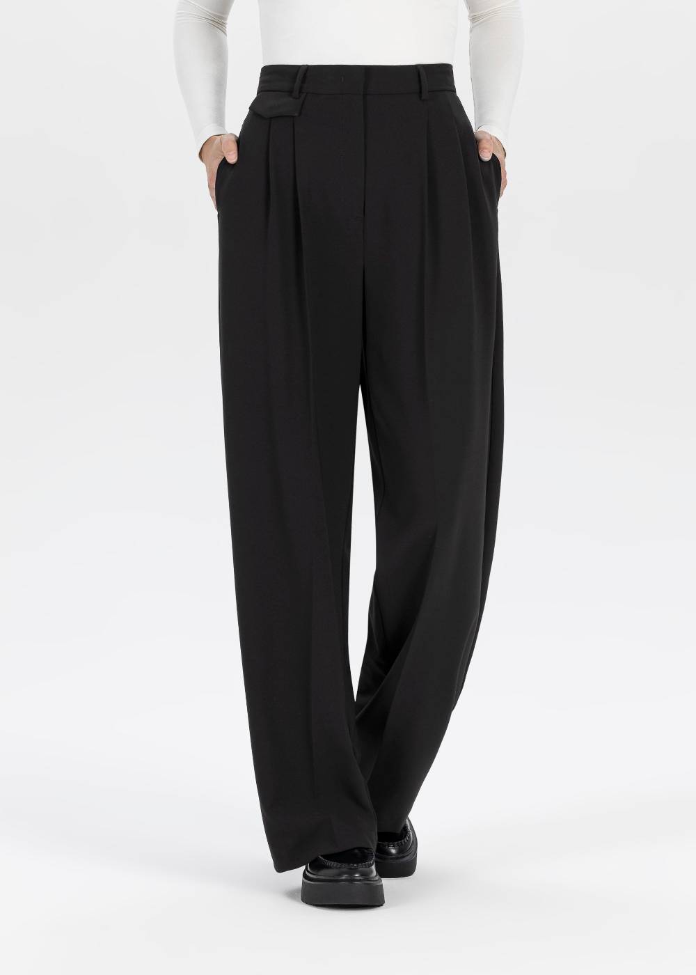 Stehmann Relaxed Hose Jeannie aus texturiertem Gewebe