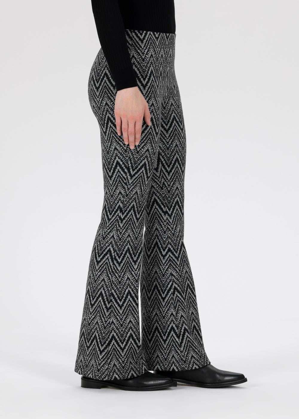 Stehmann Schlaghose Ebelyn In Gestricktem Zick Zack