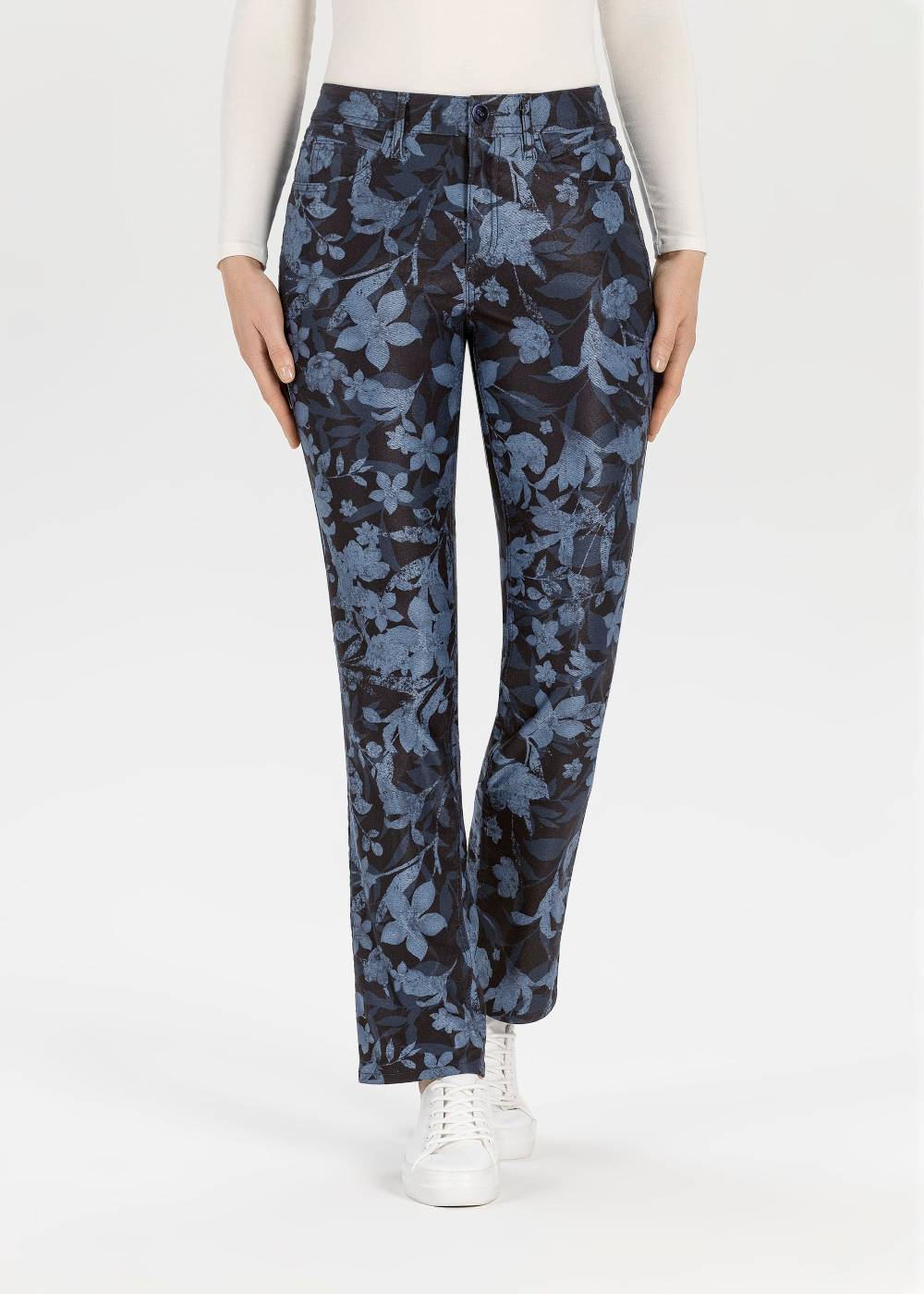 Stehmann 5-Pocket Mellina in Denim-Print Qualität