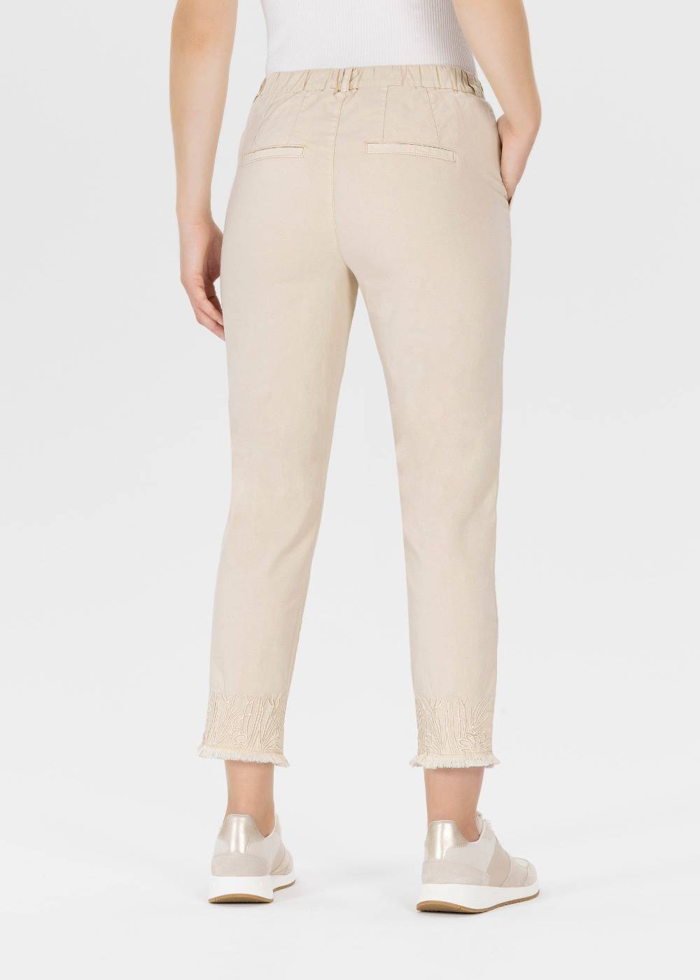 Stehmann 6/8-Hose Fluor Mit Stickerei