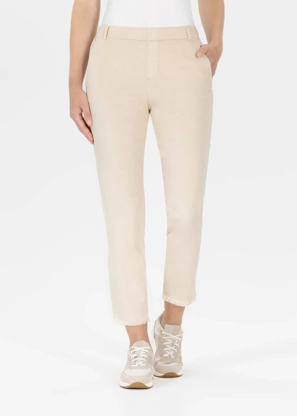 Stehmann 6/8-Hose Fluor mit Stickerei