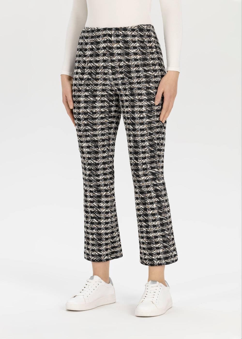 Stehmann 6/8-Hose Giselle in Bouclé Jersey