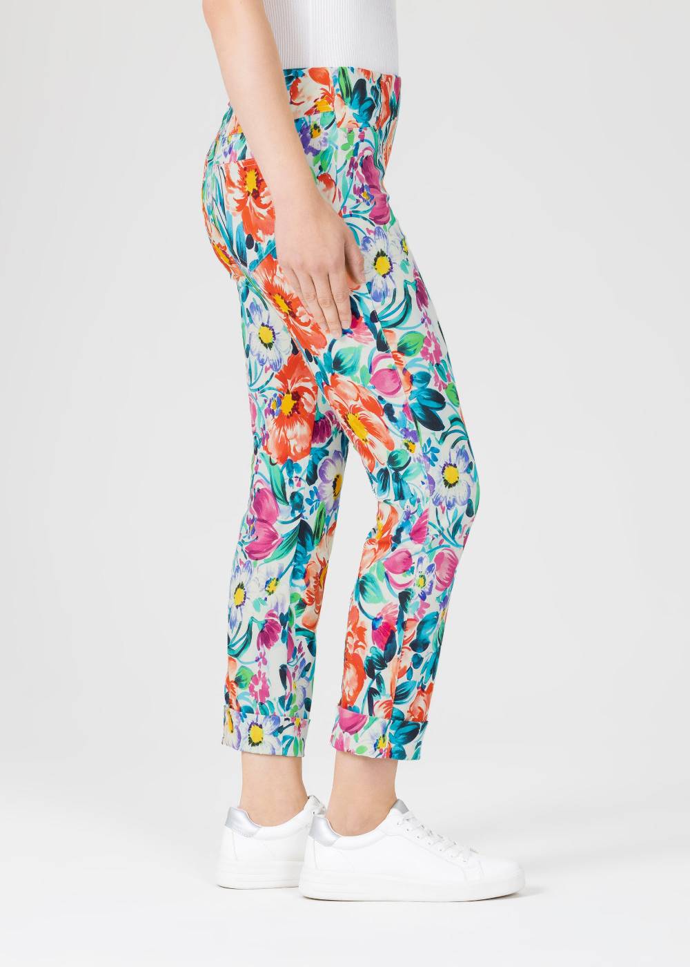 Stehmann 6/8-Hose Igor Mit Flower Print