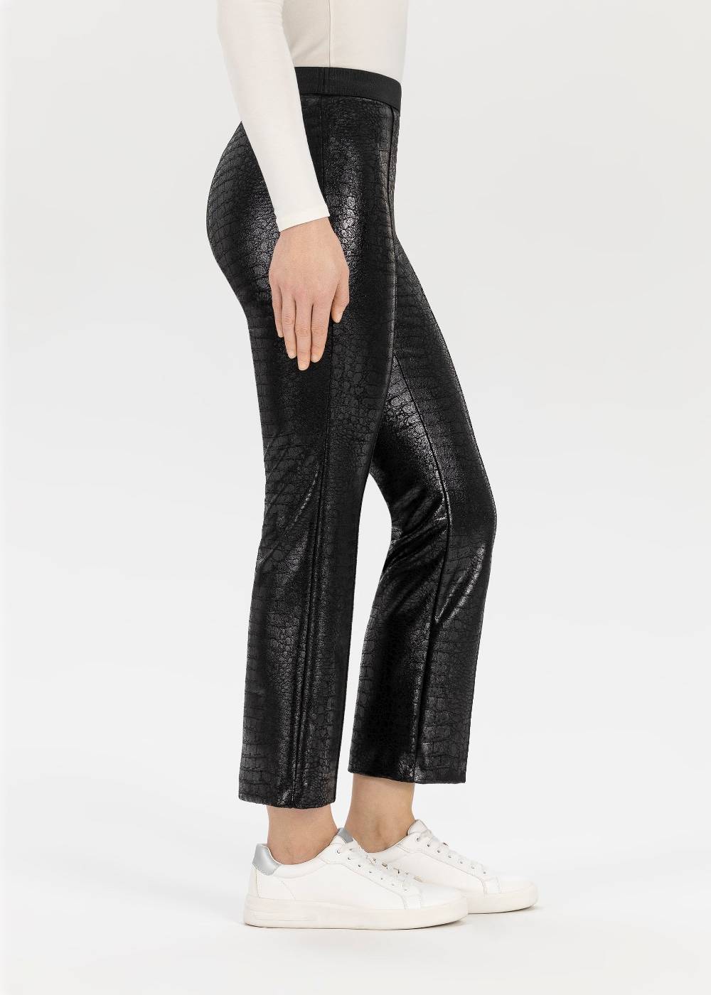 Stehmann 6/8-Hose Leni In Metallic Optik