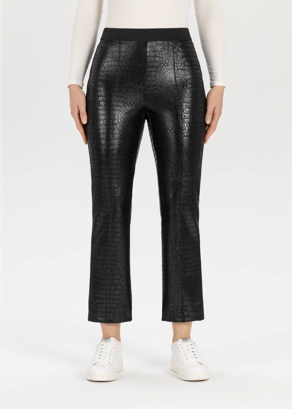 Stehmann 6/8-Hose Leni in Metallic Optik