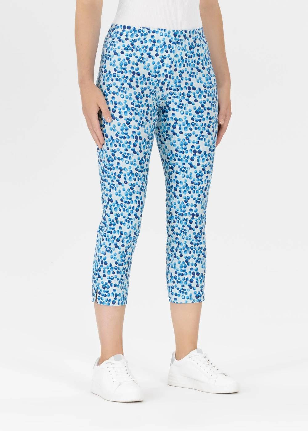 Stehmann 6/8-Hose Loli in gemustertem Jacquard