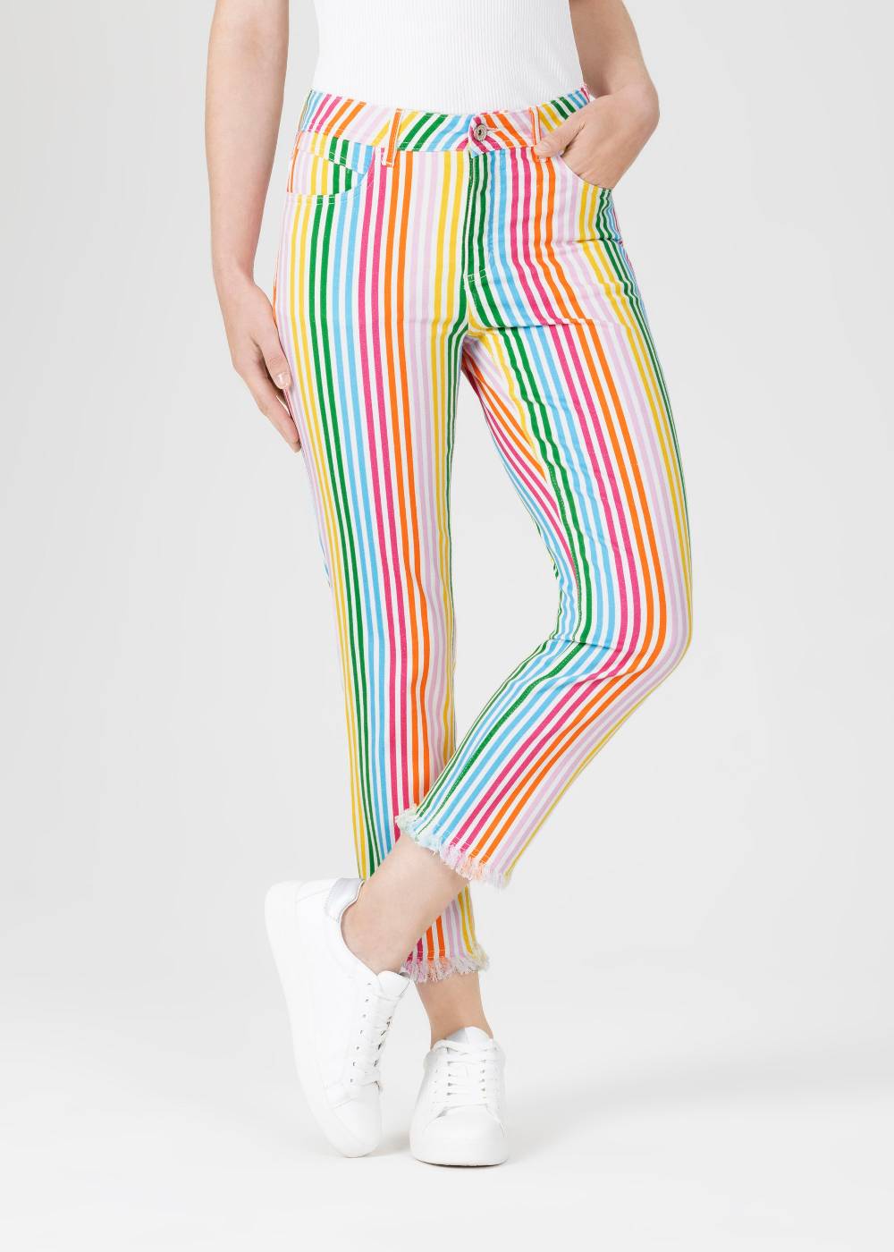 Stehmann 6/8-Hose Mellina in Baumwollstretch