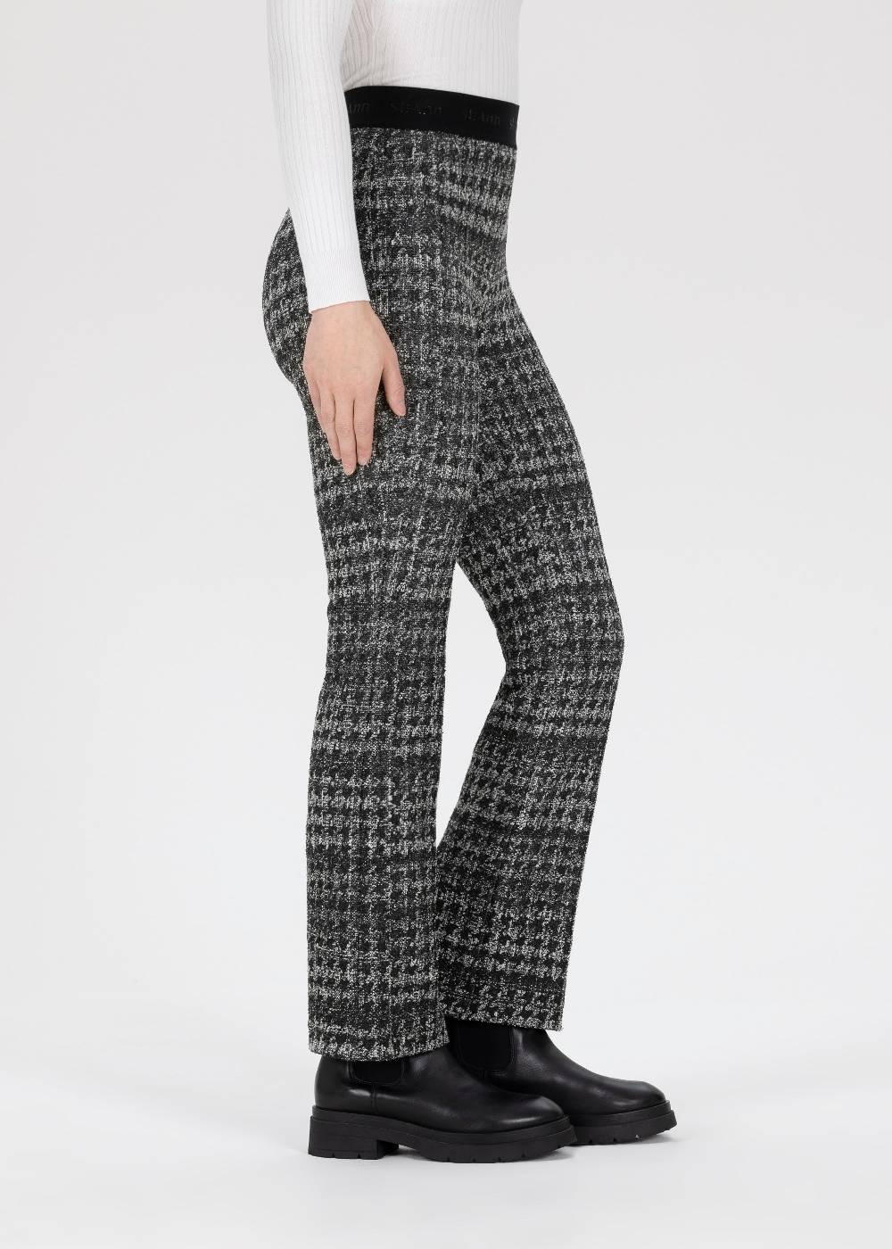 Stehmann 6/8-Hose Pernille In Bouclé Optik