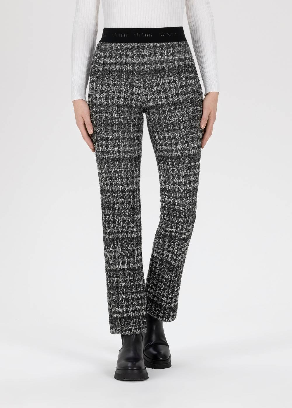 Stehmann 6/8-Hose Pernille in Bouclé Optik