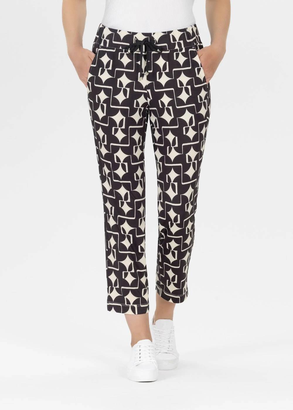 Stehmann 6/8-Jogpants Roxana in Bi-Stretch Jersey