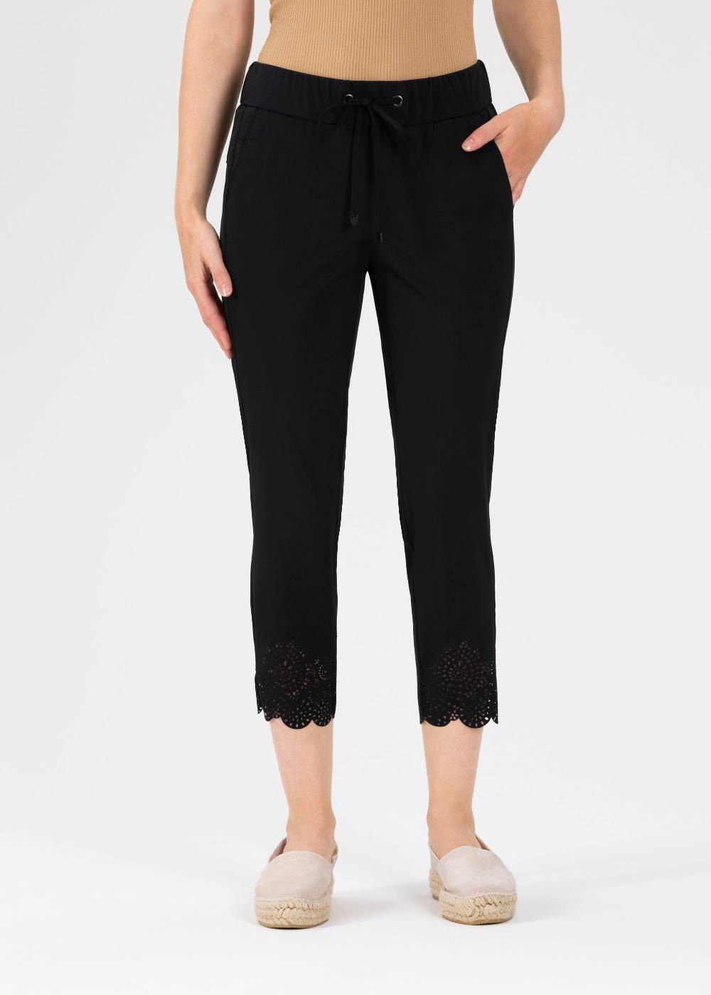 Stehmann 6/8-Jogpants Roxana in Jersey-Qualität