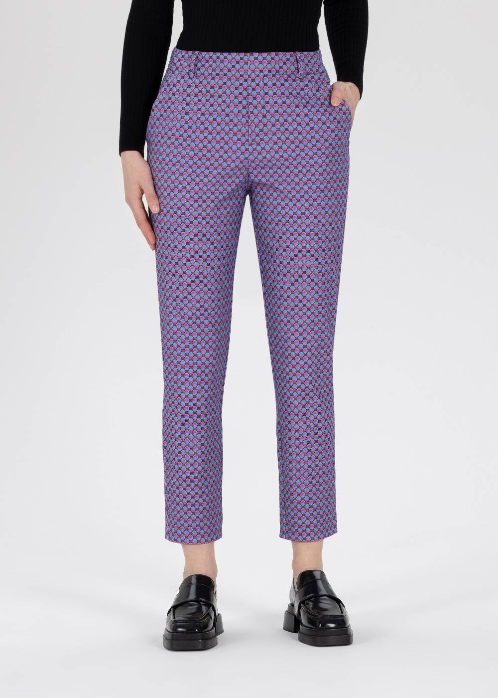 Stehmann 7/8-Chino Fluor in Baumwollstretch