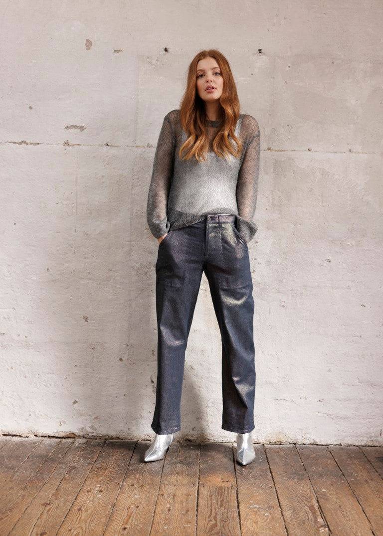 Stehmann 7/8-Hose Fibi In Metallic Look