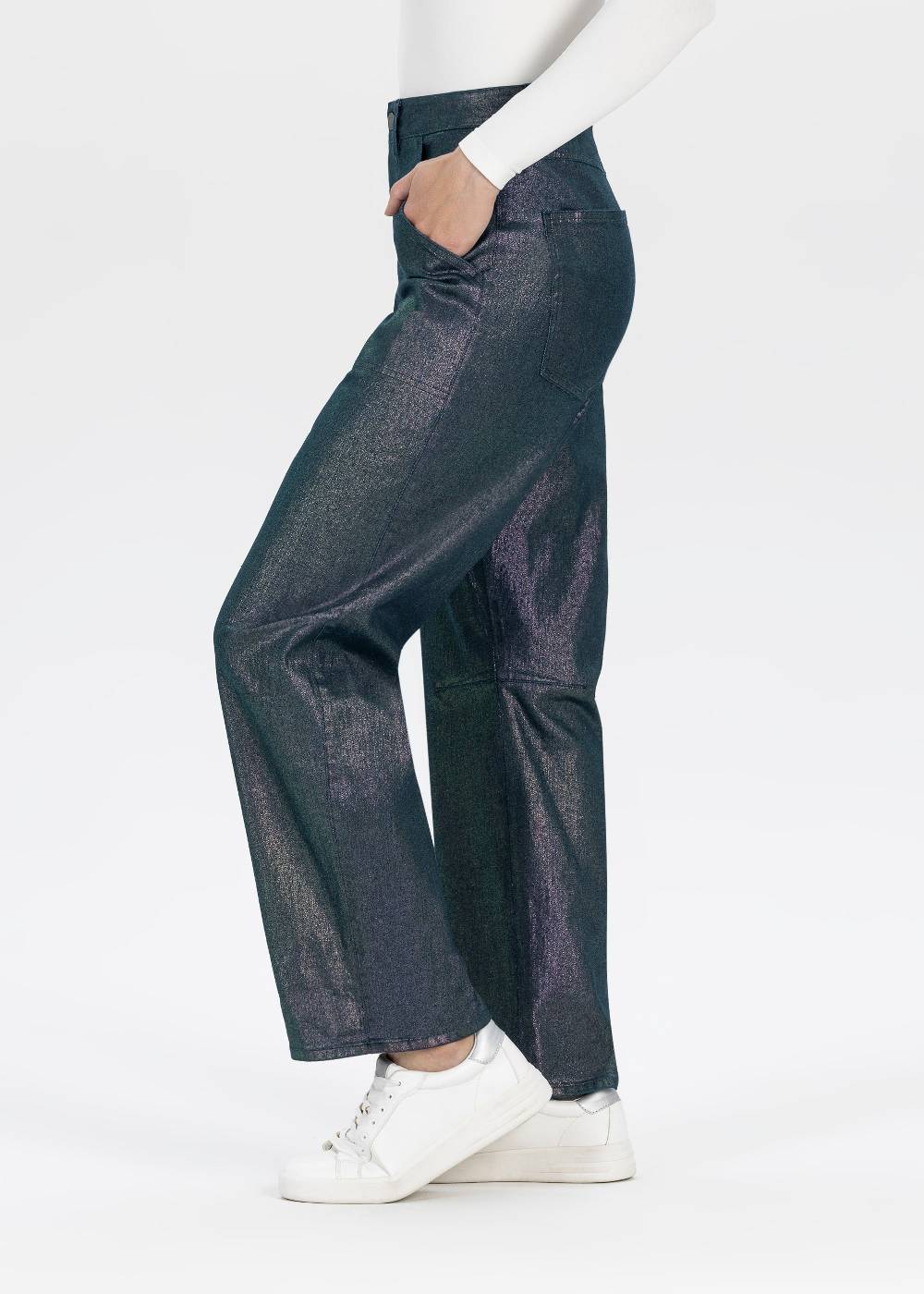 Stehmann 7/8-Hose Fibi In Metallic Look