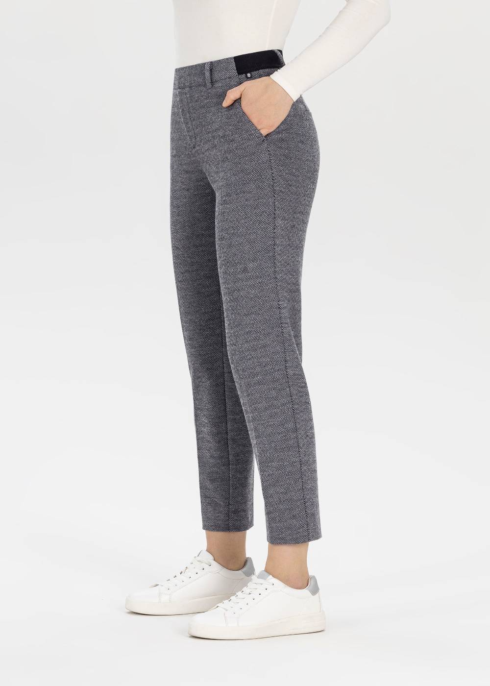 Stehmann 7/8-Hose Fluor In Herringbone Jersey