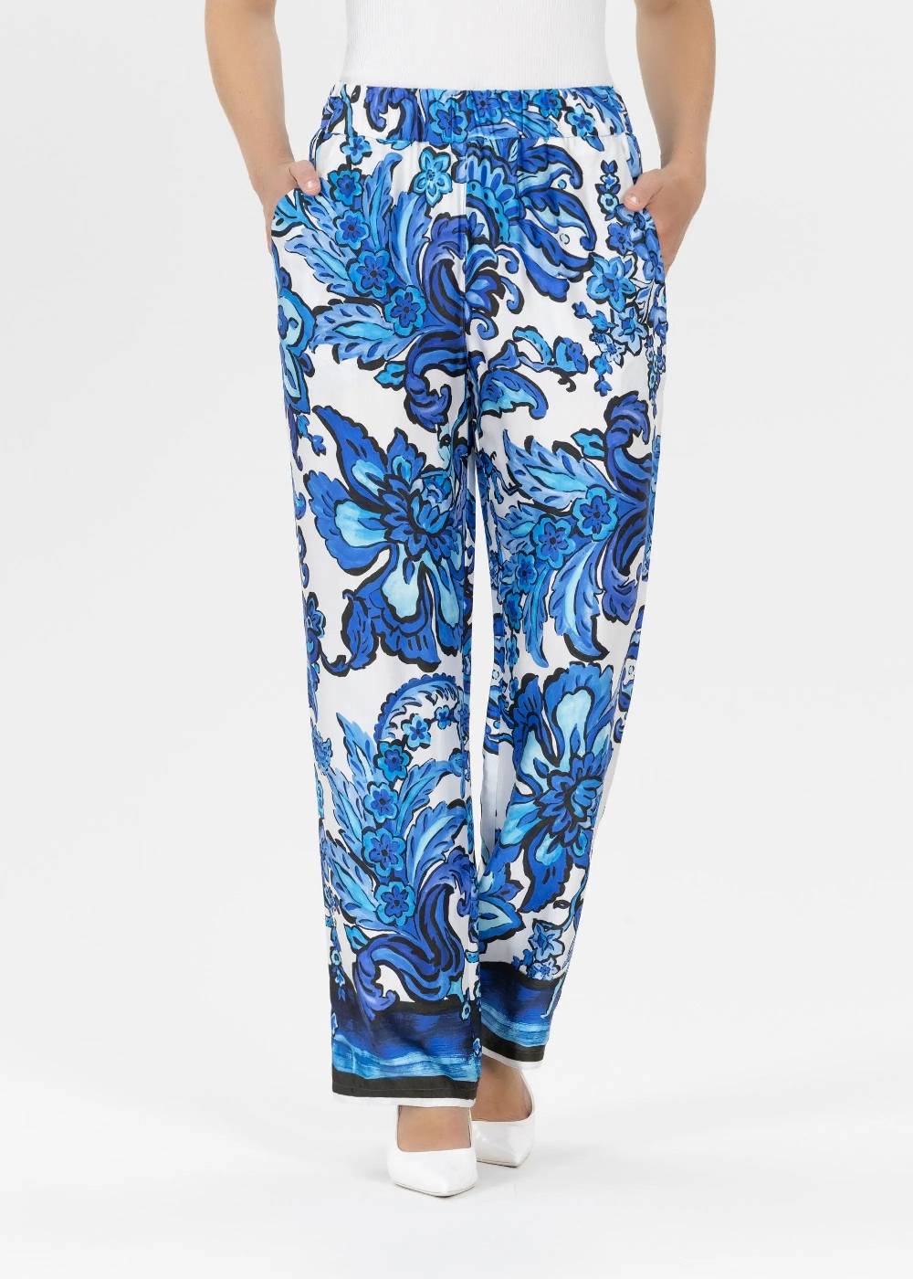 Stehmann 7/8-Hose Frauke mit Blumenprint