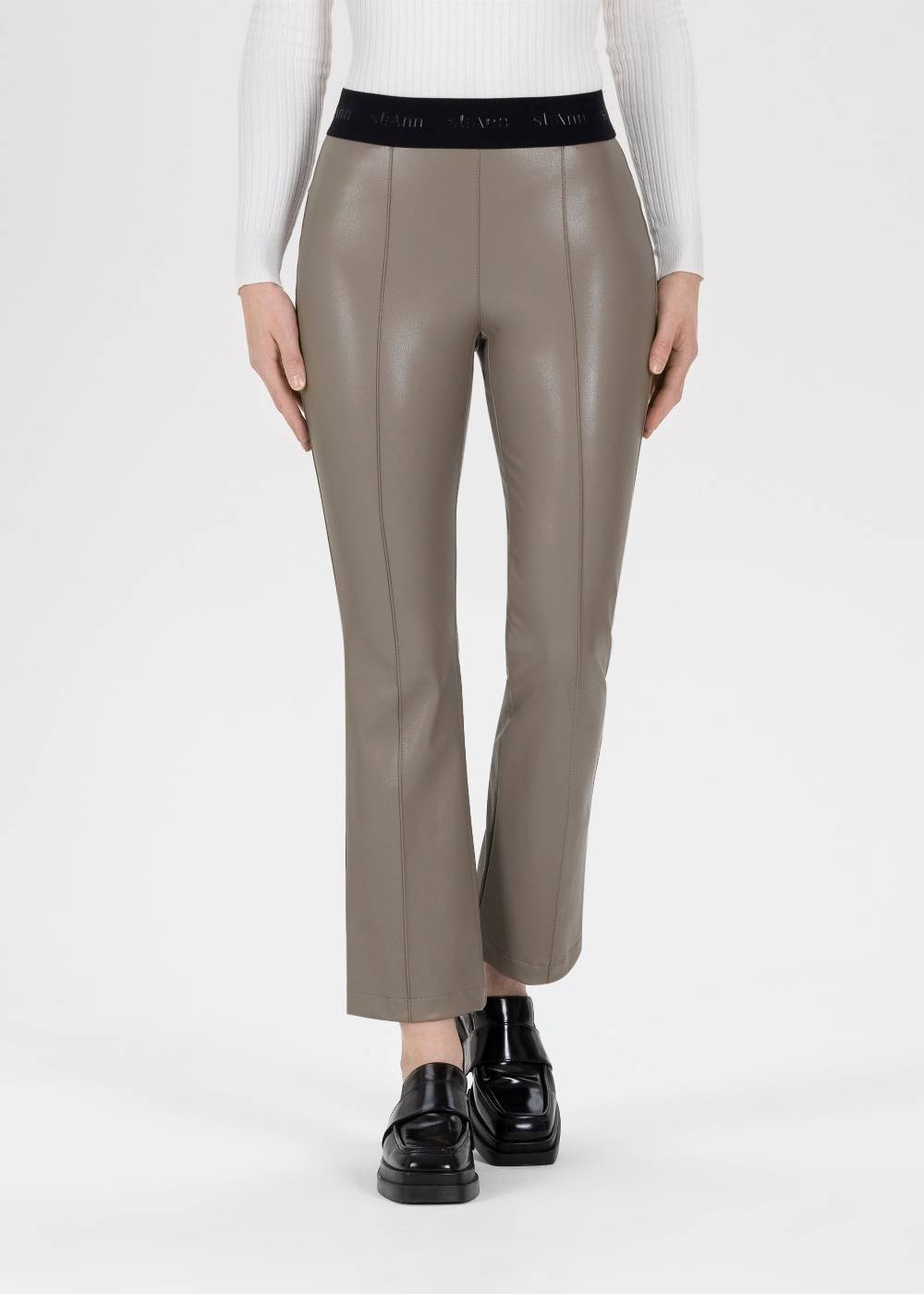 Stehmann 7/8-Hose Paulett in Lederoptik