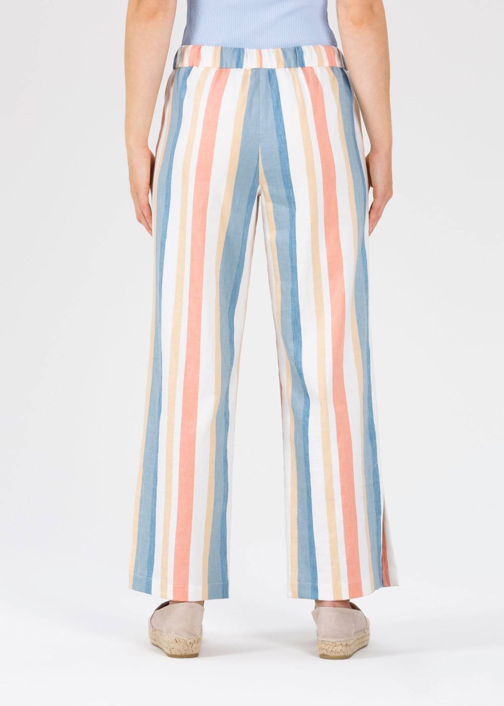 Stehmann 7/8-Streifenhose Katja In Sommerleinen