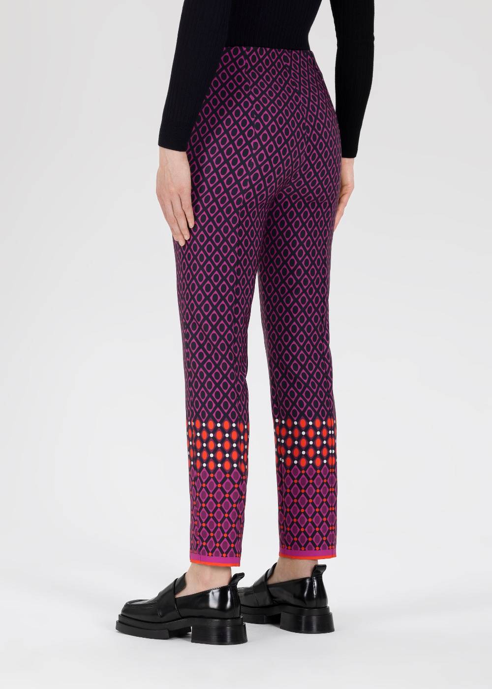 Stehmann 7/8-Stretchhose Esso Mit Rhombusdruck