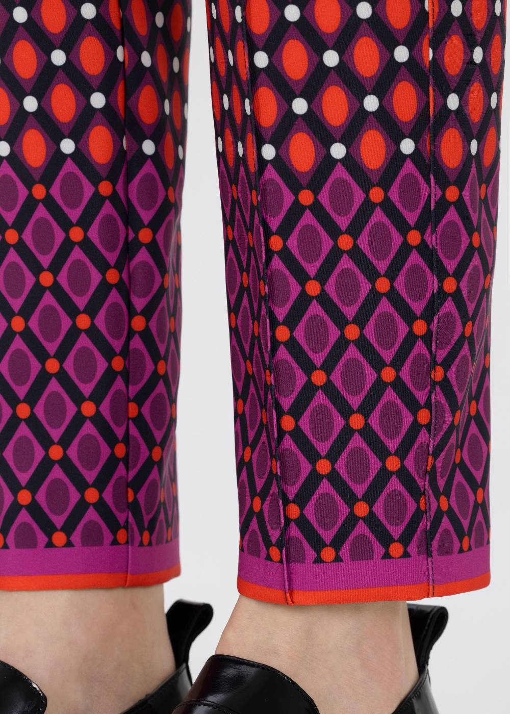 Stehmann 7/8-Stretchhose Esso Mit Rhombusdruck