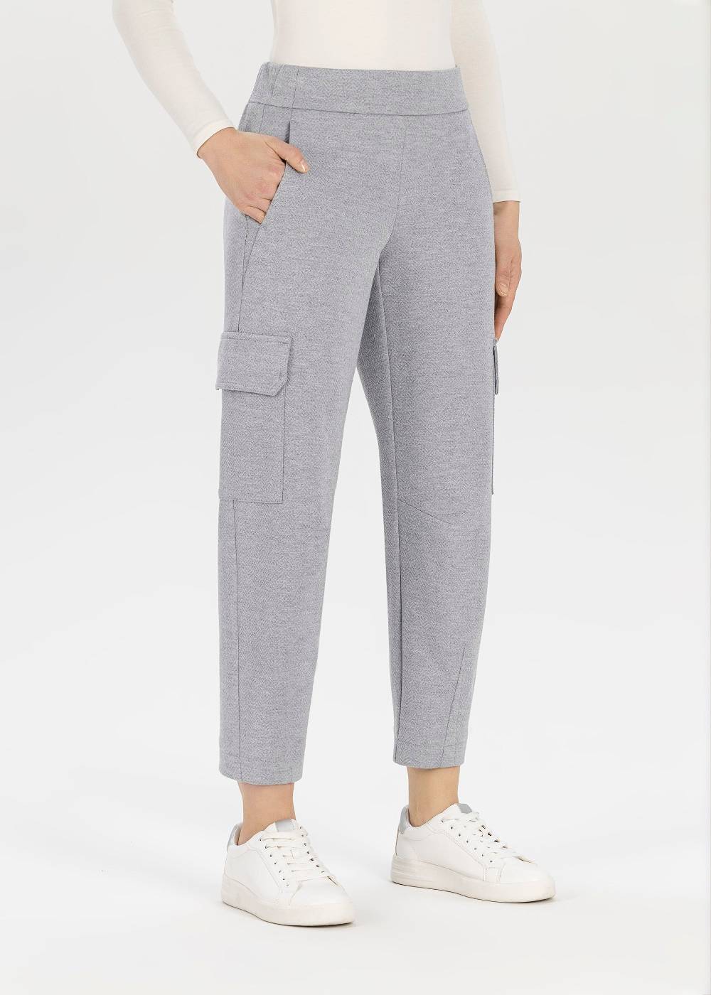 Stehmann Cargohose Rosalyn in Jacquard Jersey