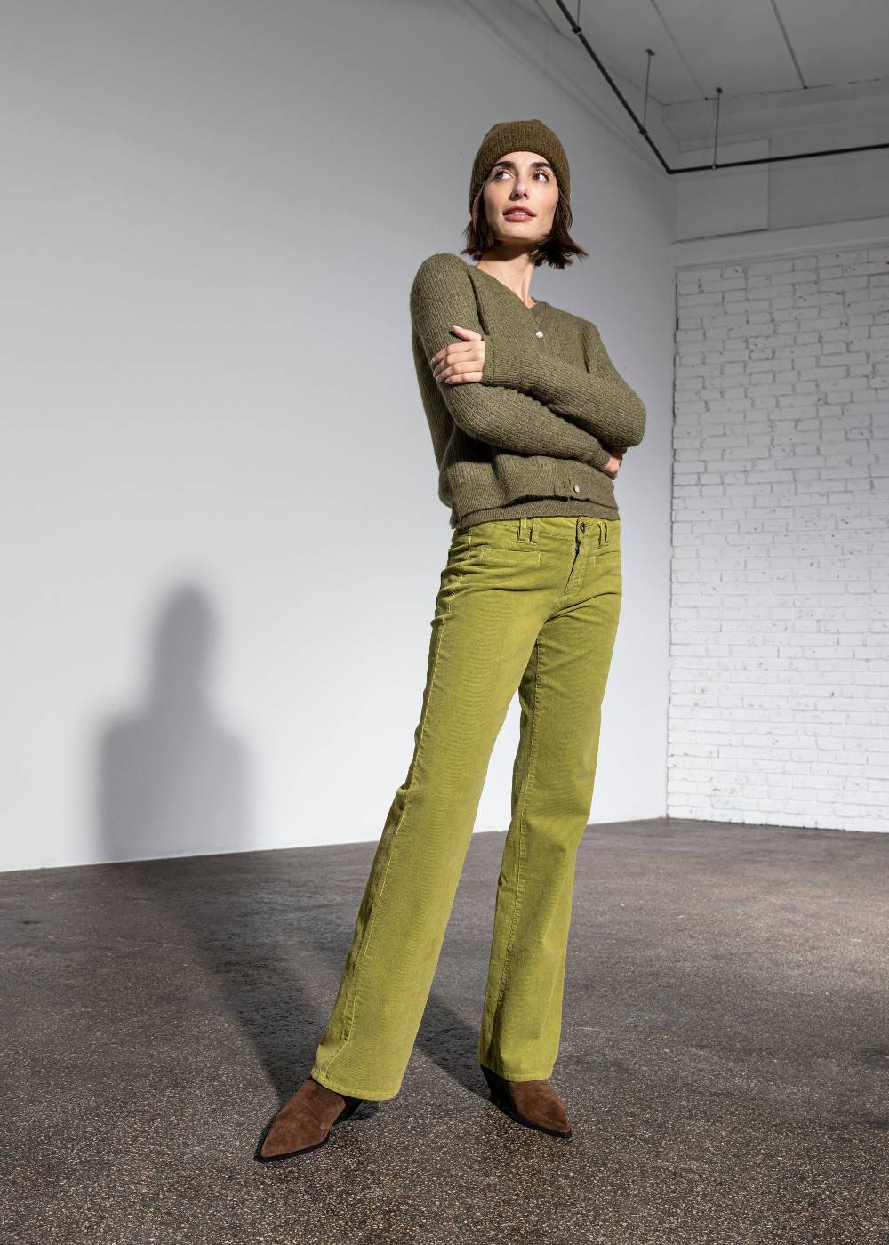 Stehmann Cordhose Paige Mit Weitem Bein