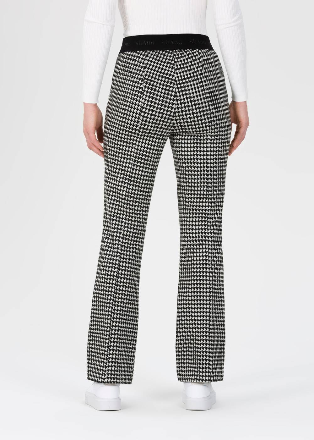 Stehmann Hose Pernille In Einem Jersey Hahnentritt