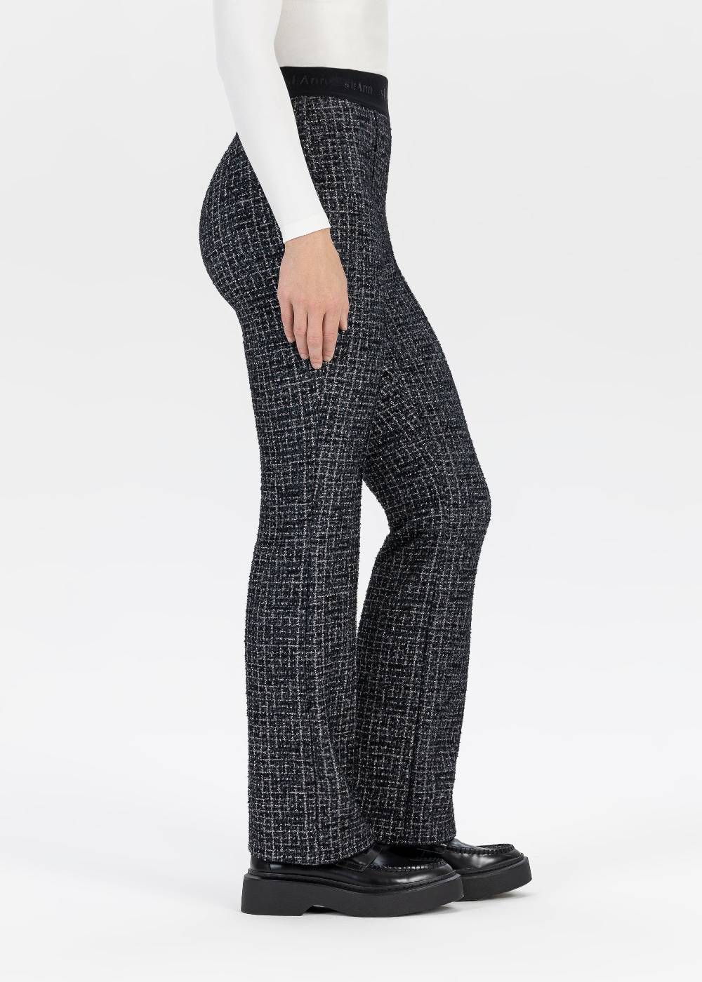 Stehmann Hose Pernille In Foiled Bouclé Qualität