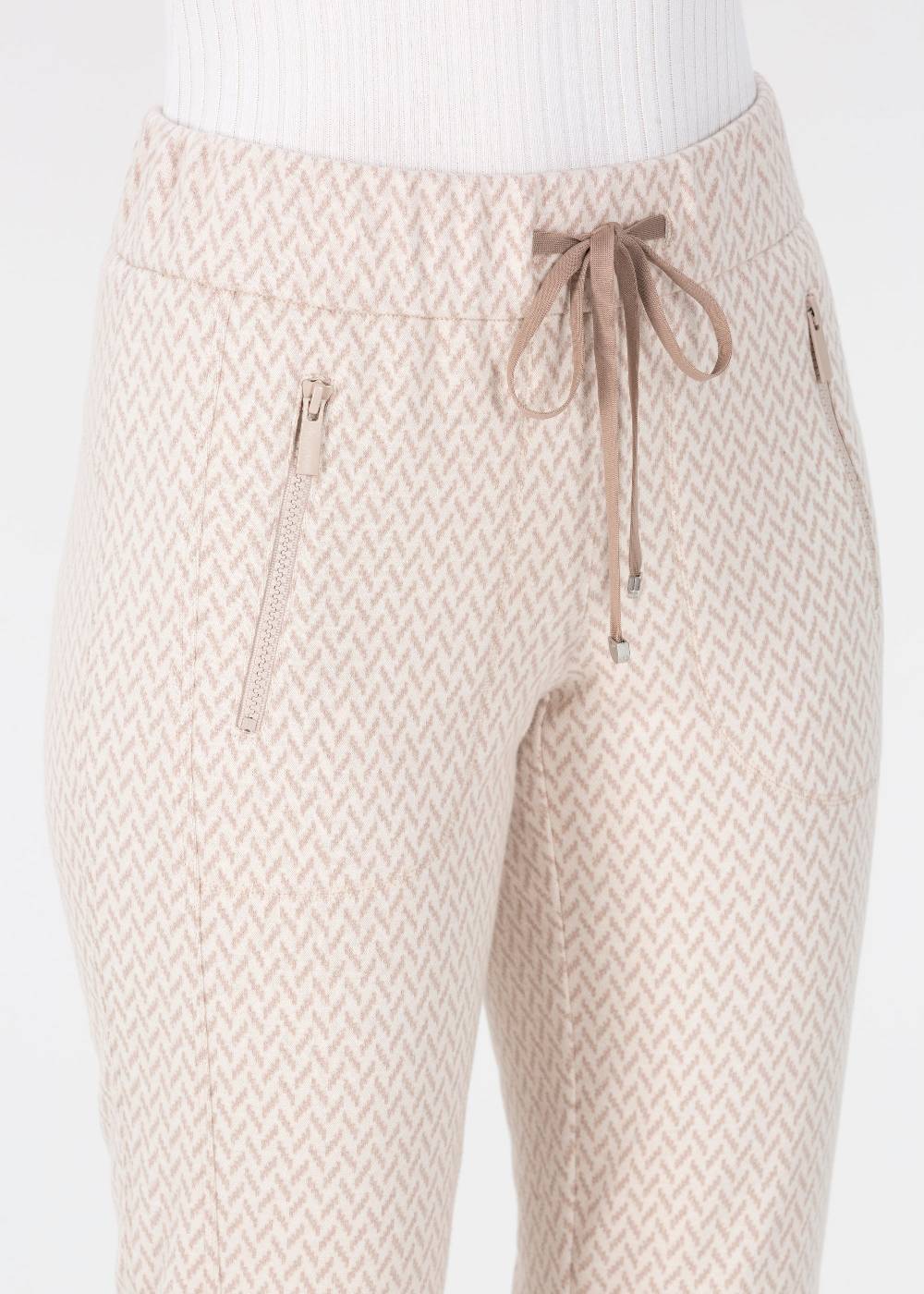 Stehmann Jogpants Roxana In Jersey Mit Hahnentritt