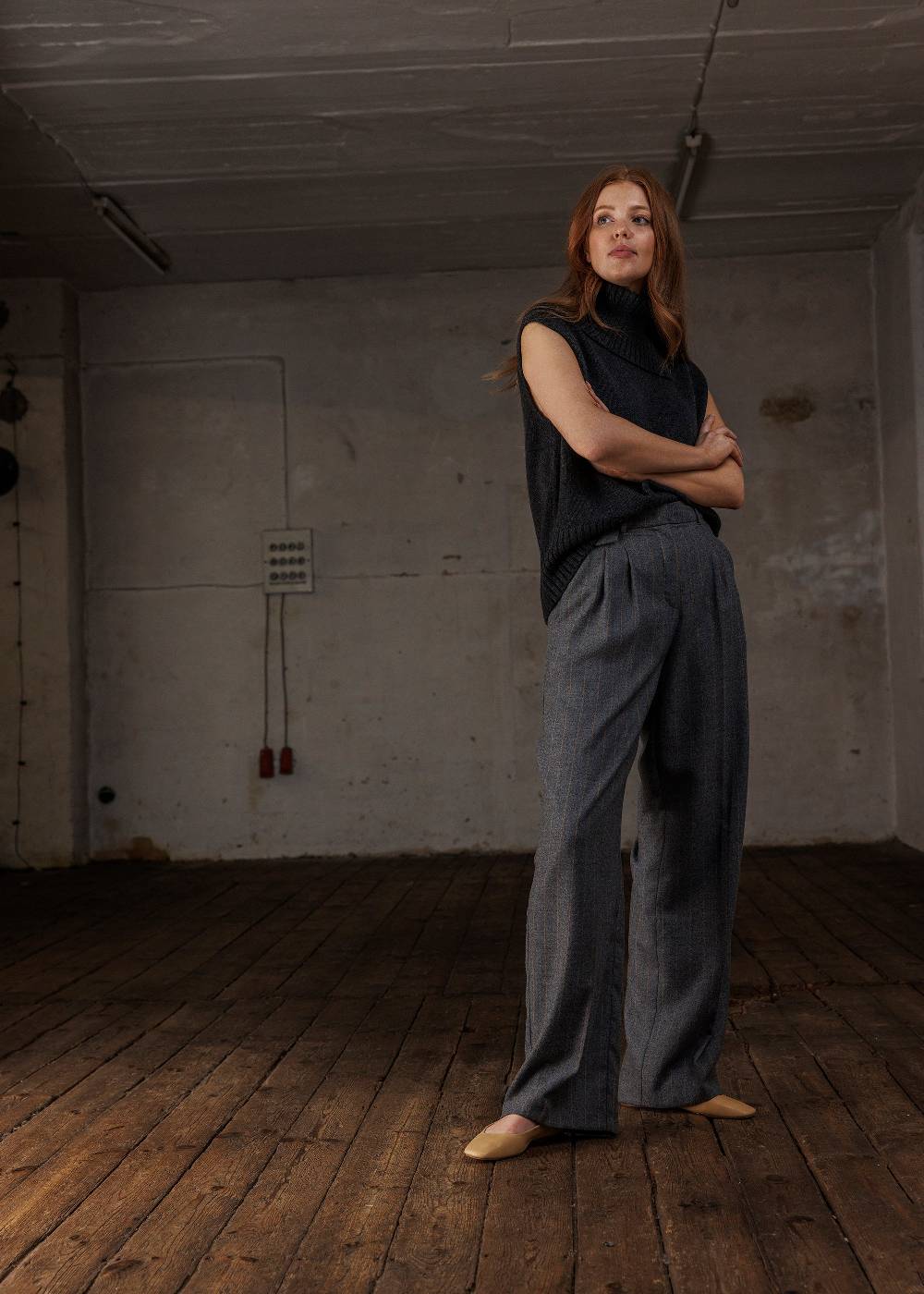 Stehmann Relaxed Hose Jeannie Mit Nadelstreifen