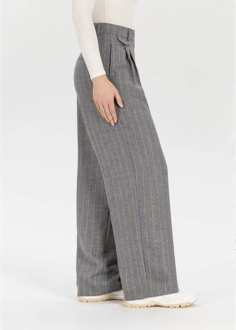 Stehmann Relaxed Hose Jeannie Mit Nadelstreifen