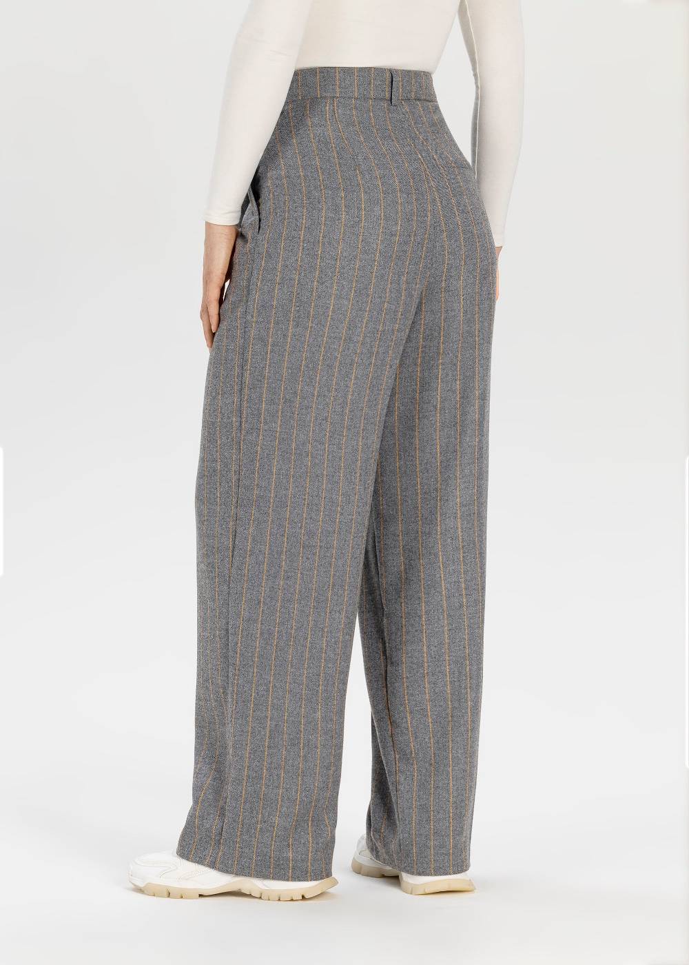 Stehmann Relaxed Hose Jeannie Mit Nadelstreifen