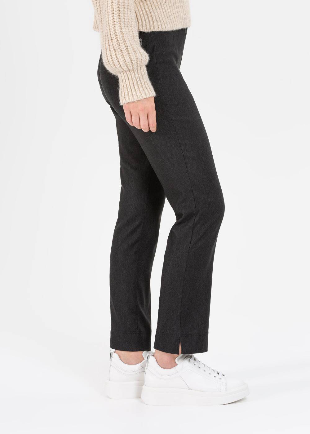 Stehmann Stretchhose Ina Melange In Knöchellänge