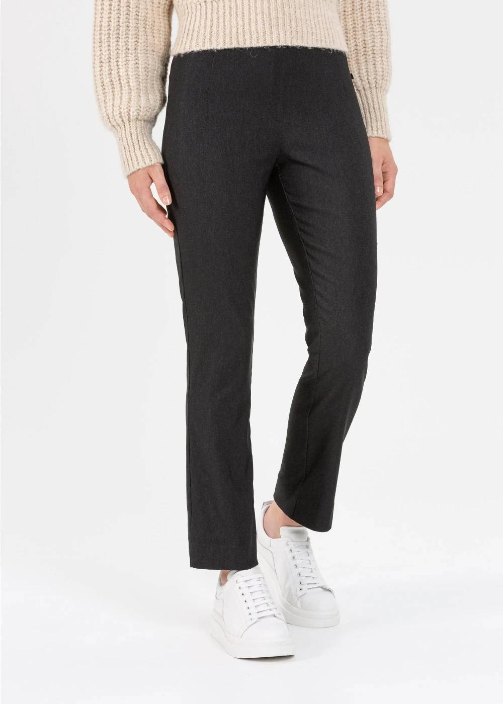 Stehmann Stretchhose Ina Melange in Knöchellänge