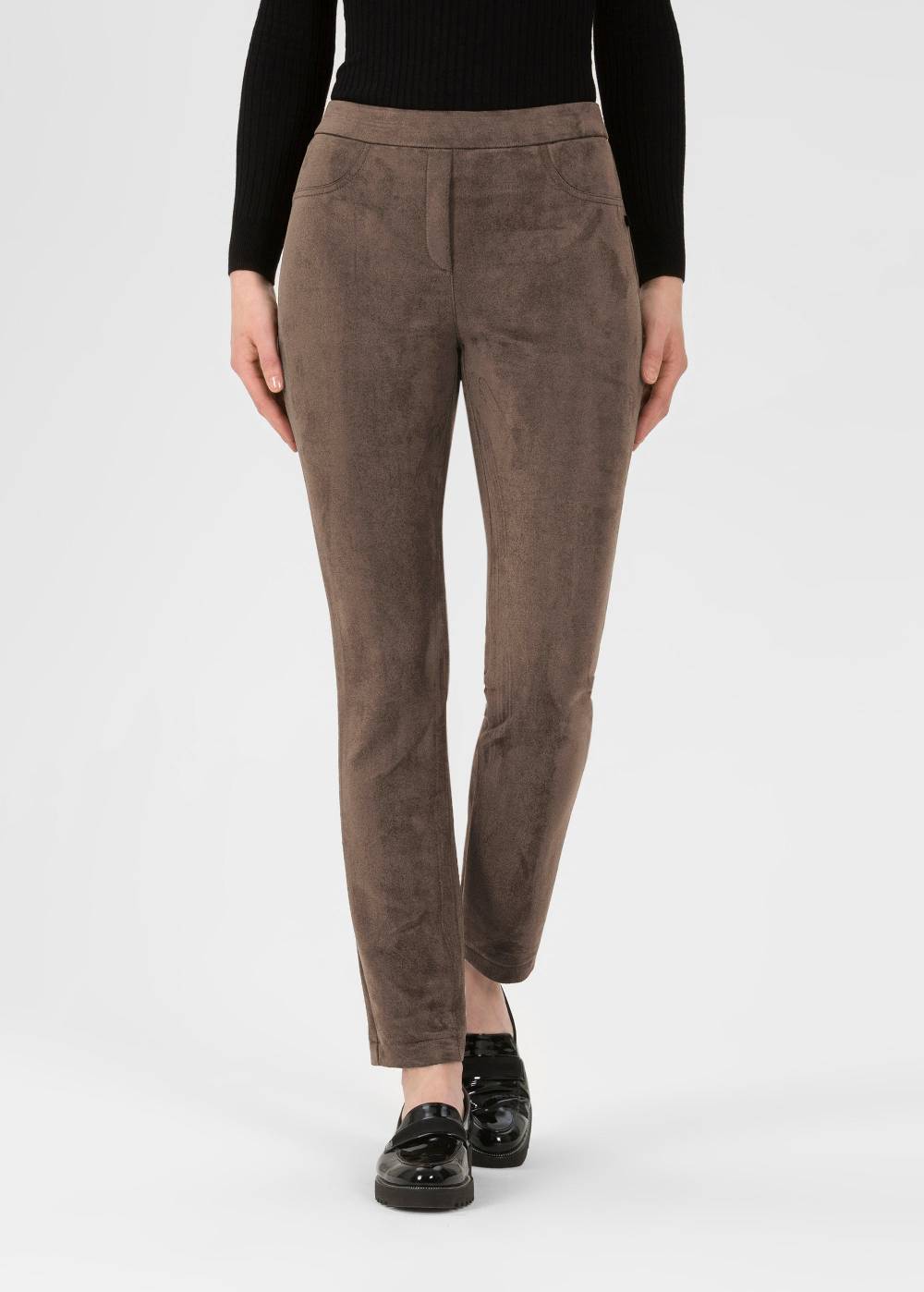 Stehmann Stretchhose Loli in Wildlederoptik