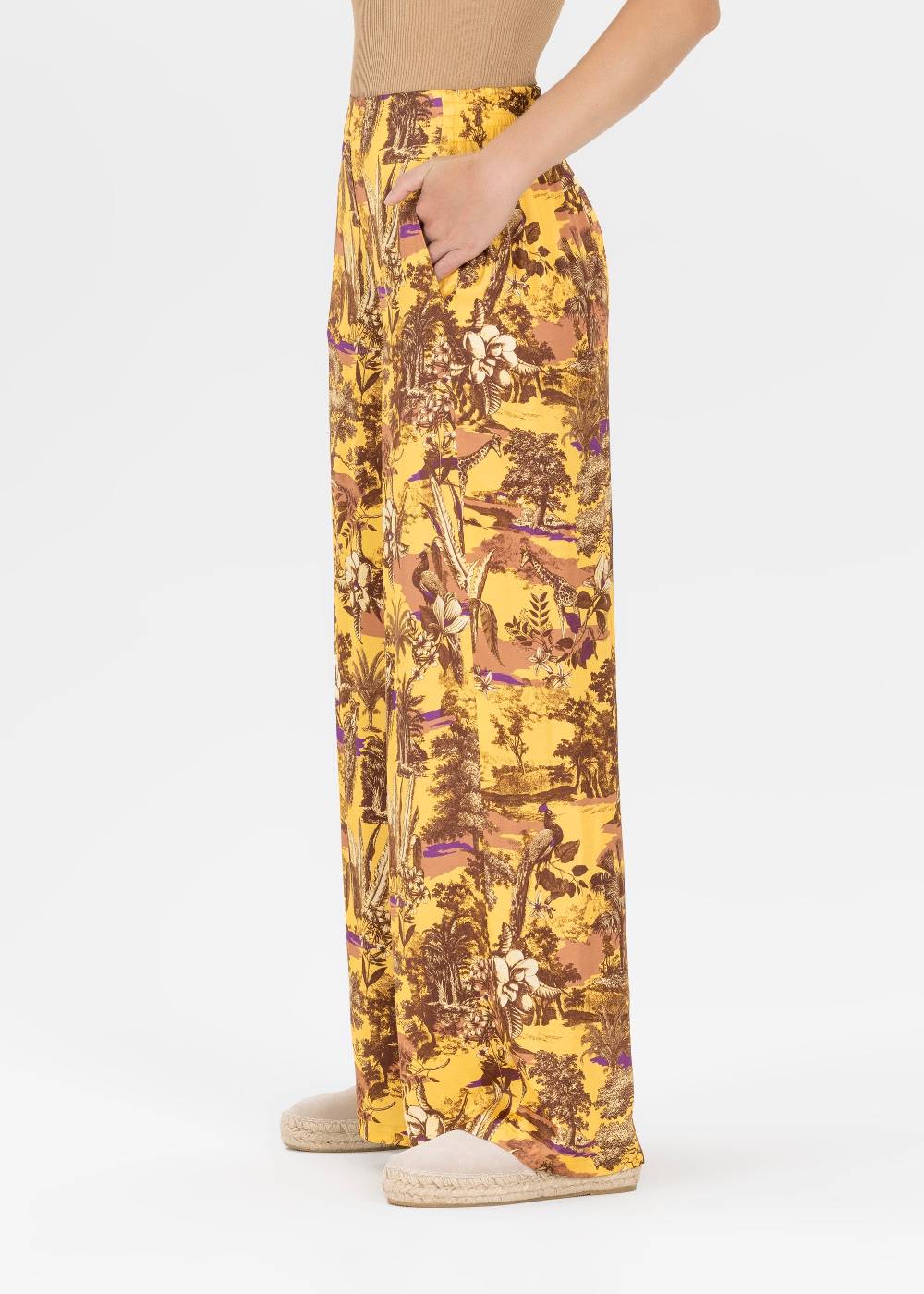 Stehmann Weite Hose Frieda Aus Fließender Viskose