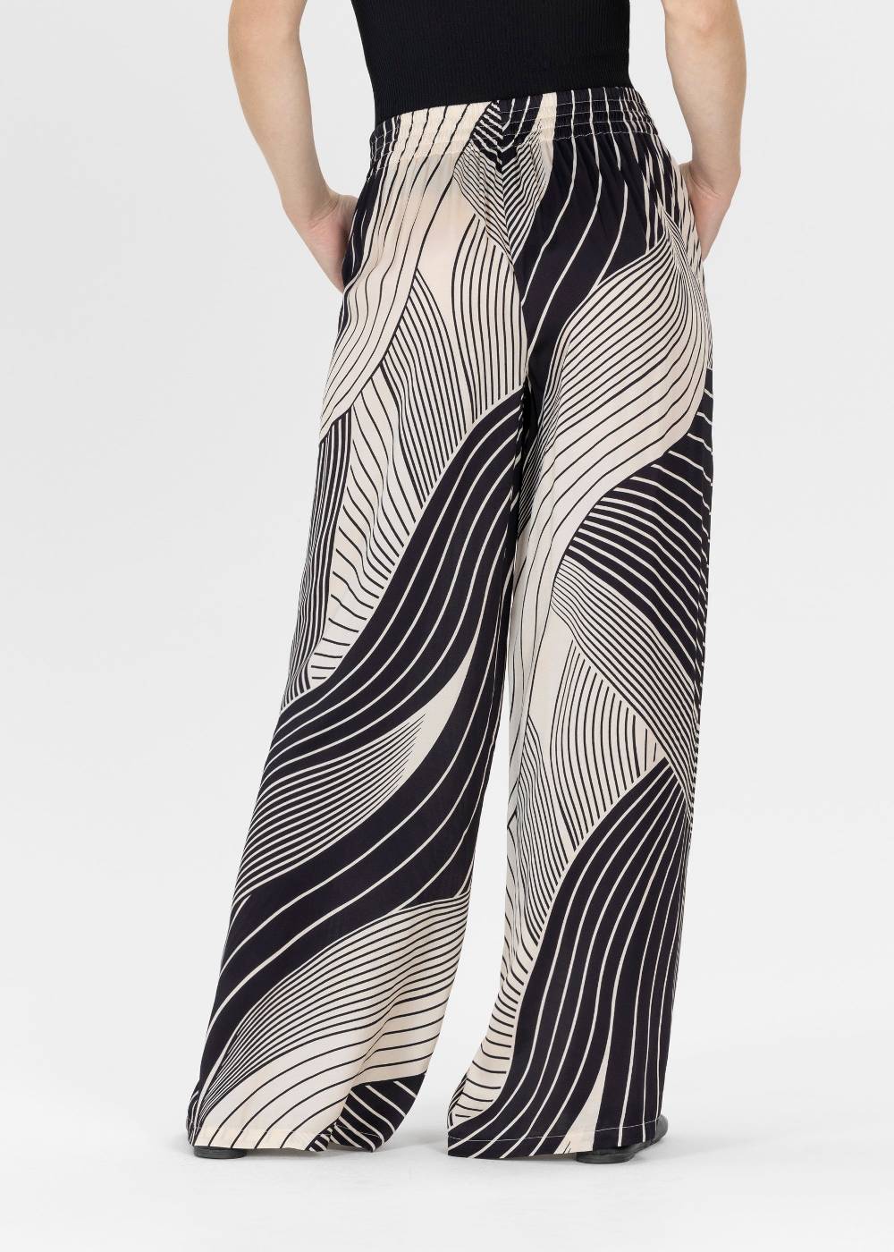 Stehmann Weite Hose Frieda Aus Fließender Viskose