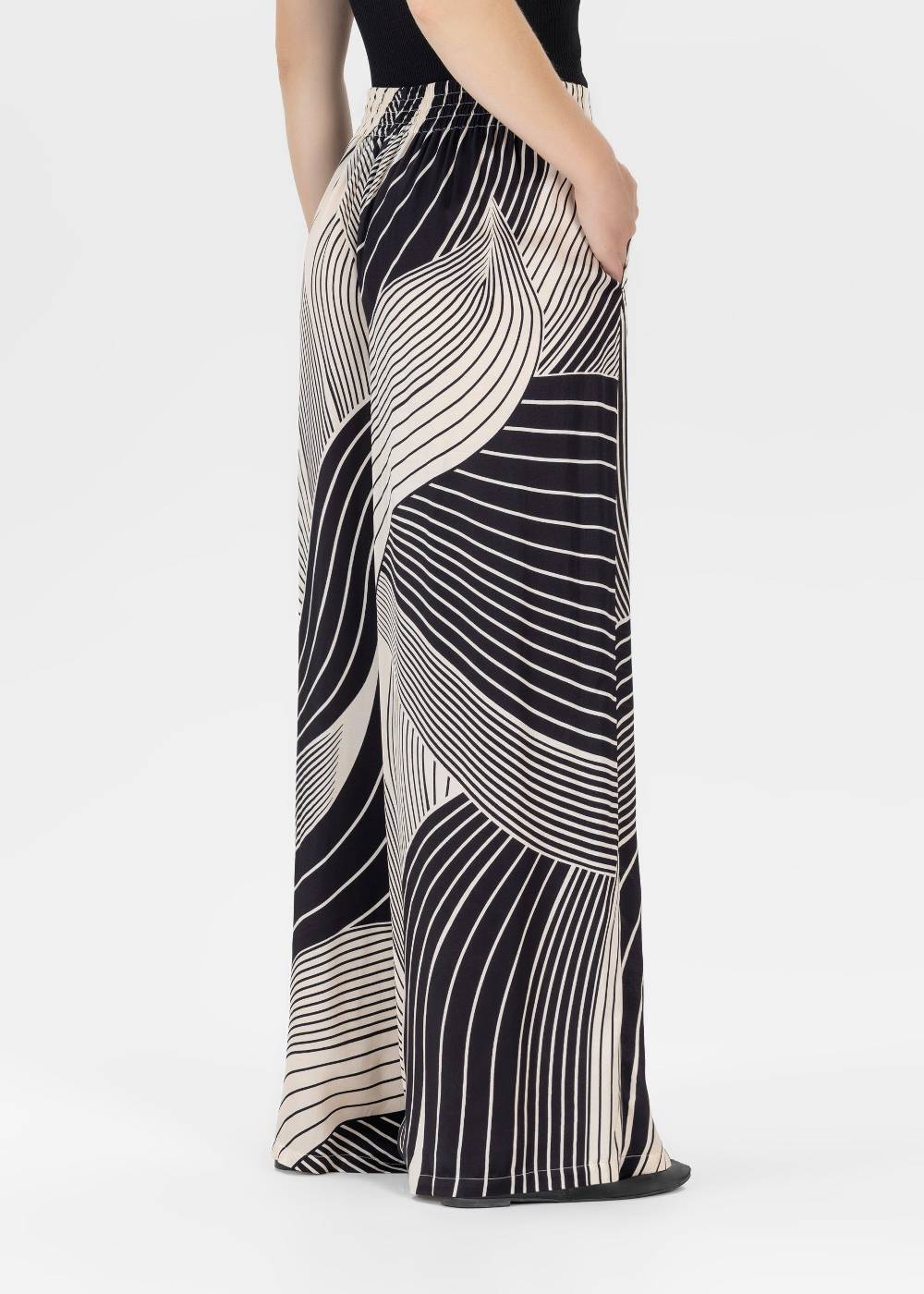 Stehmann Weite Hose Frieda Aus Fließender Viskose