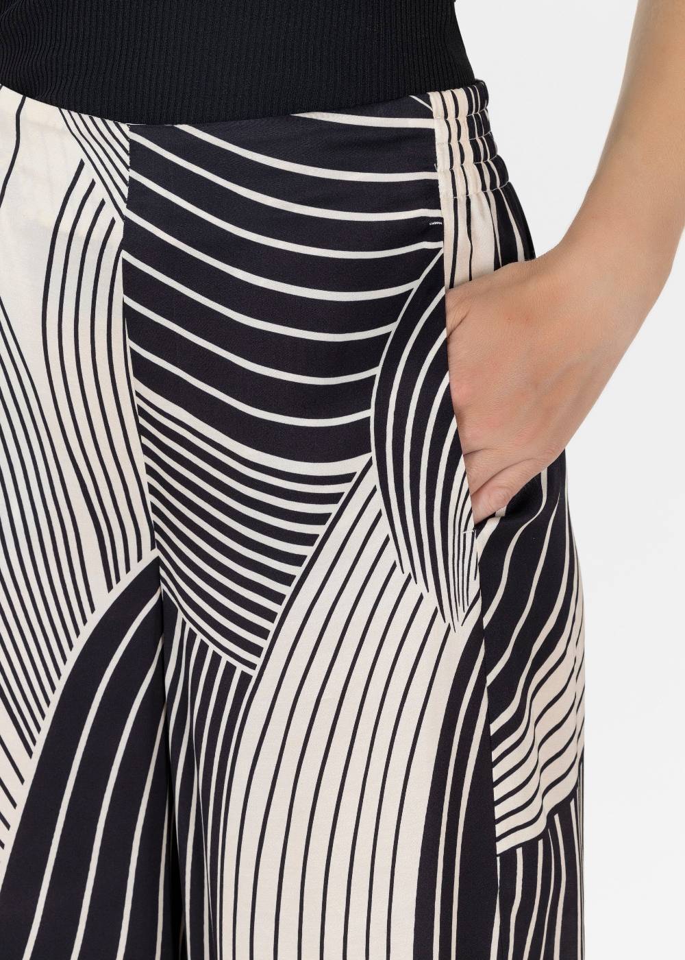 Stehmann Weite Hose Frieda Aus Fließender Viskose